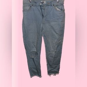 Stretchy over the stomach mom jeans